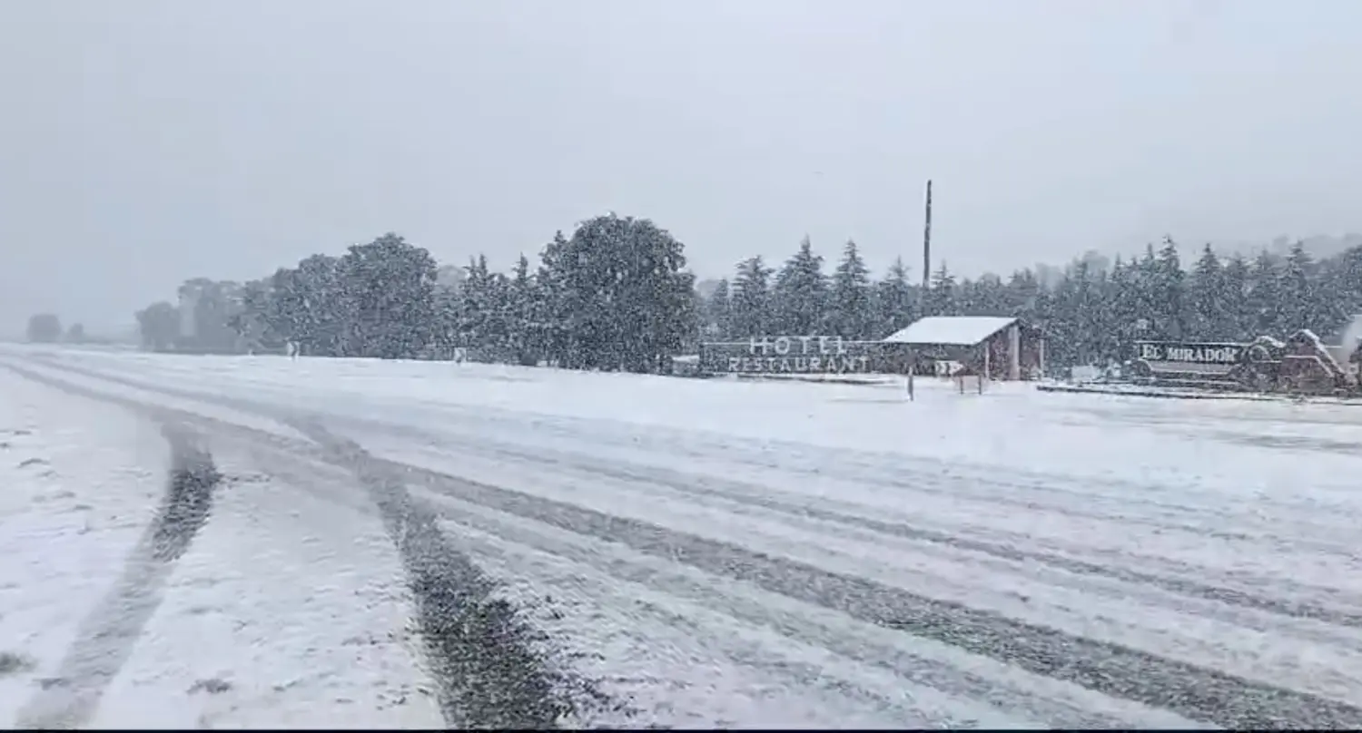 La ciclogénesis llegó con nieve en Sierra de la Ventana, Tornquist y Bahía Blanca