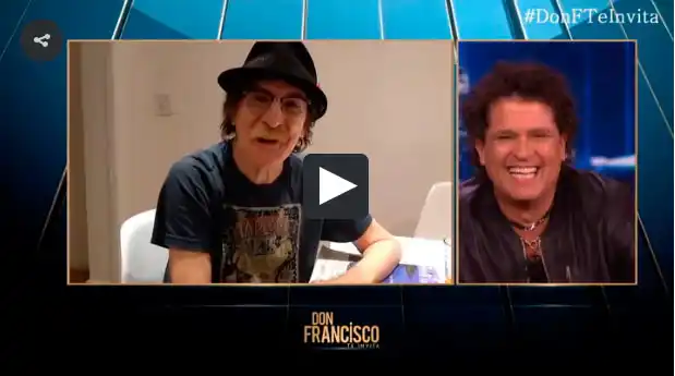 Carlos Vives se emocionó con un mensaje que le dedicó Charly García