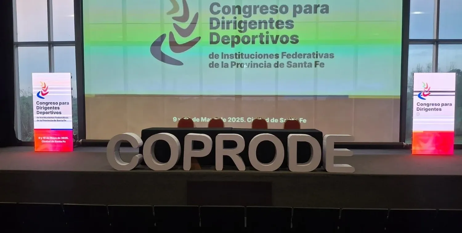 Con amplia convocatoria, arranca el Congreso de Dirigentes Deportivos en Santa Fe