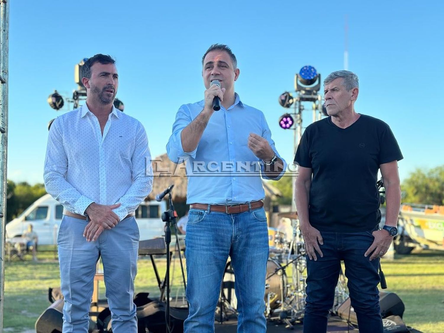 Davico, Zubillaga y Satto en el lanzamiento de temporada FOTO MAURICIO RÍOS