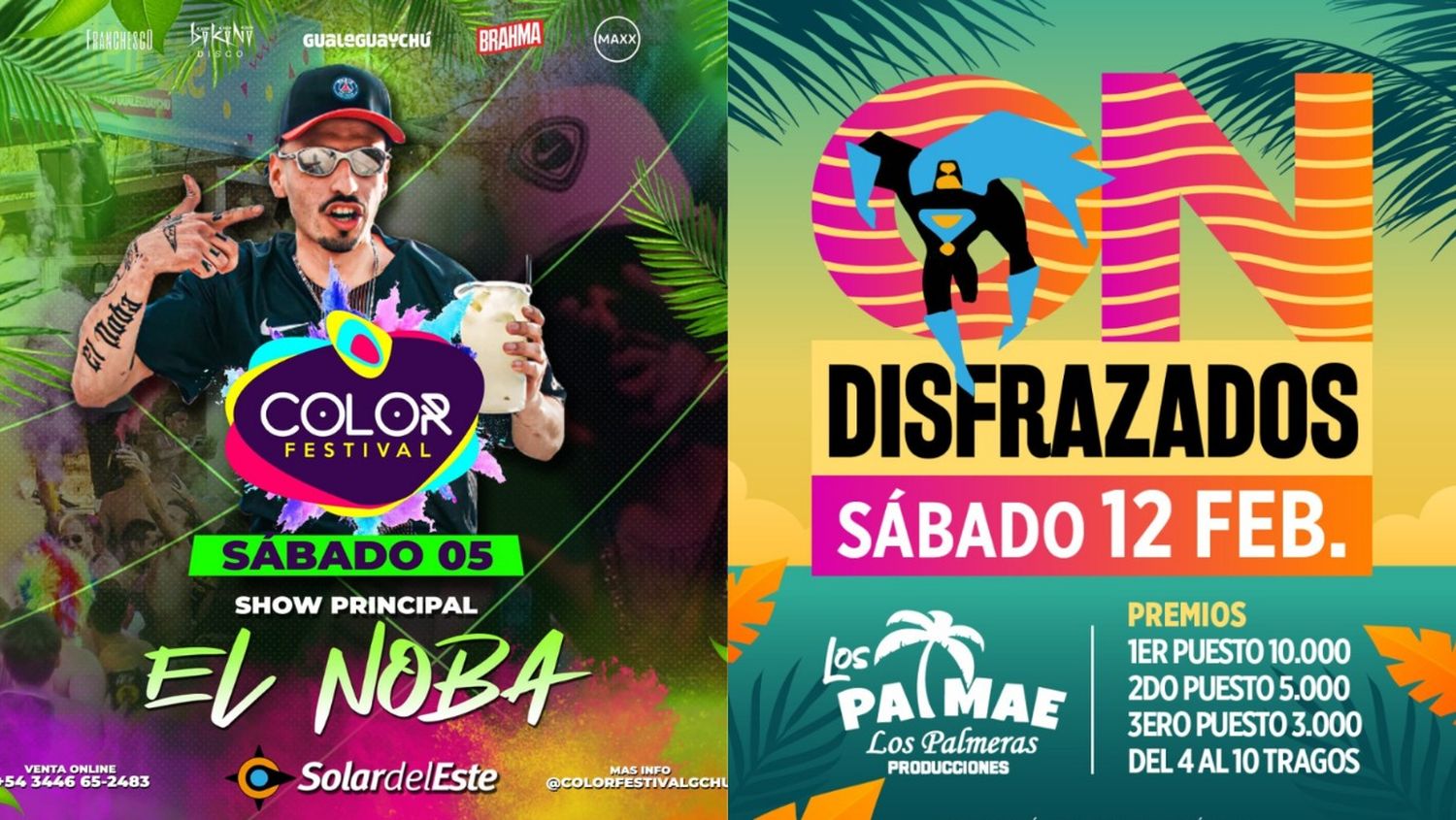 Fiesta de Colores y Fiesta de Disfraces: lo que se viene en Solar del Este