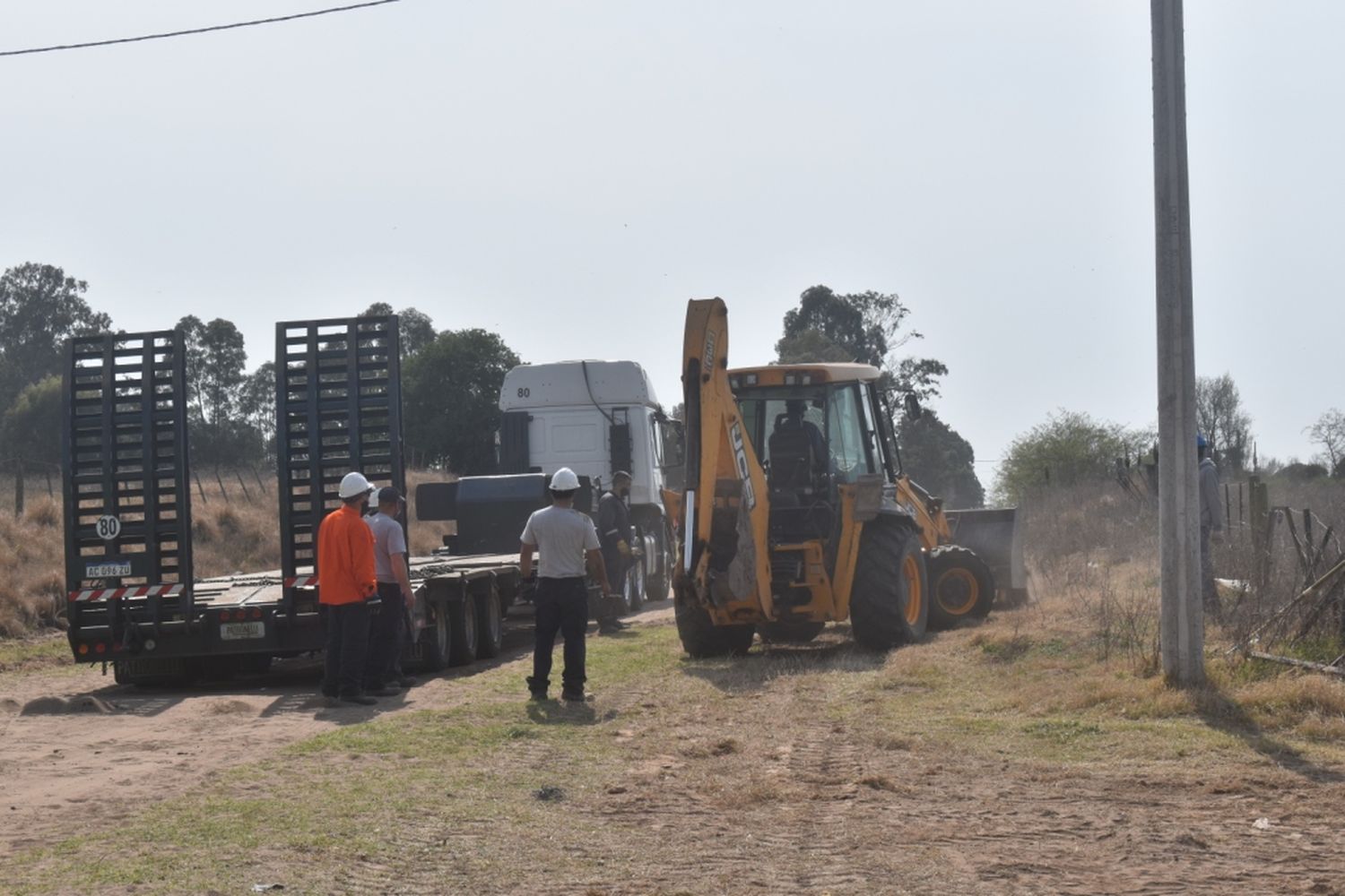 Guaminí: Después de un año comenzaron los trabajos en el sistema de desagües cloacales de Laguna Alsina