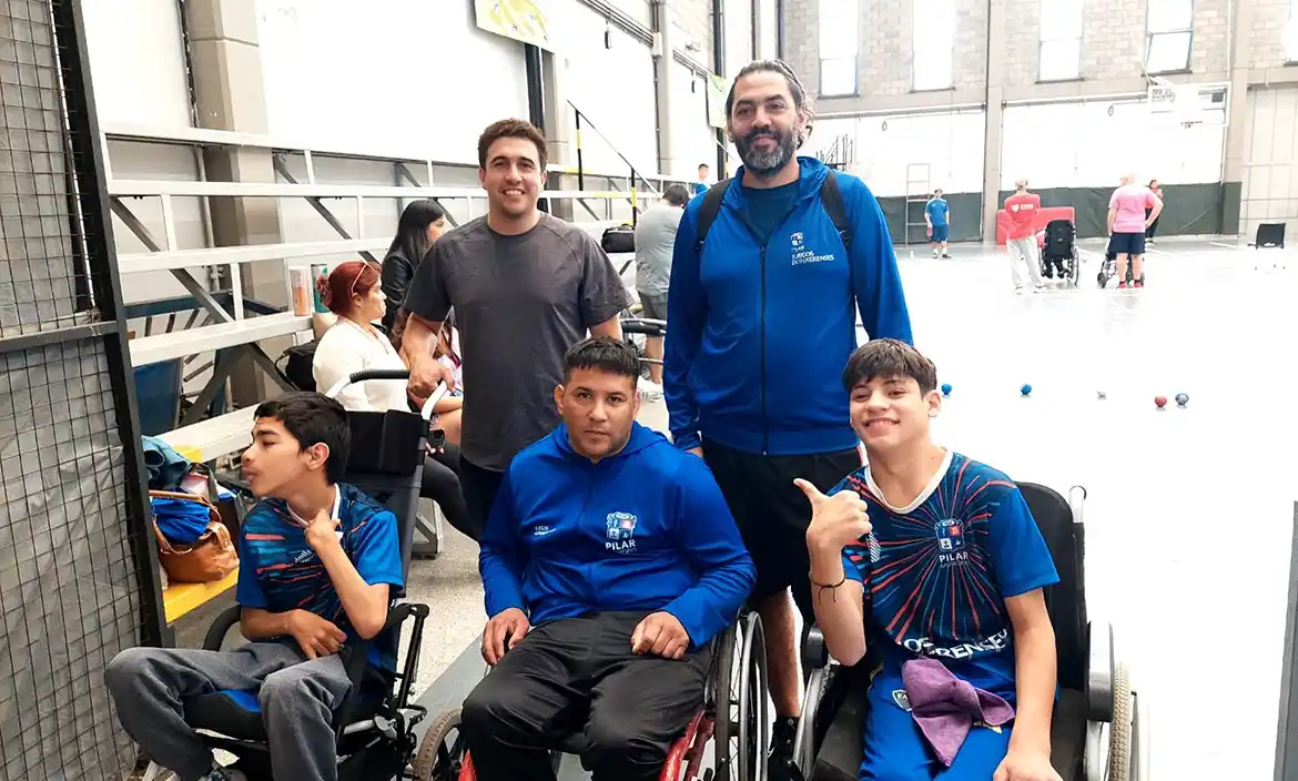 Pilar debutó en la competitiva Liga de Boccia de Vicente López