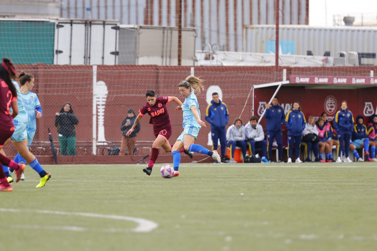 FOTO BOCA FEMENINO Huber, durante la victoria de Boca.