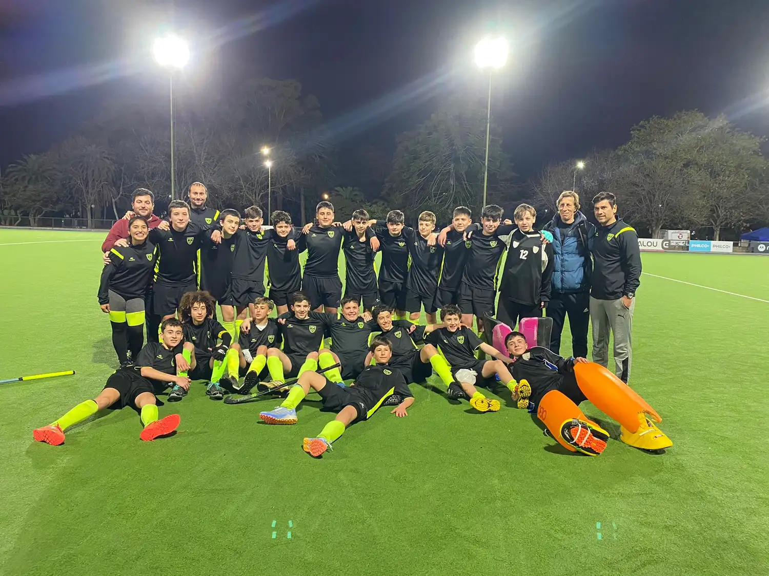 El equipo masculino que terminó en el cuarto puesto.