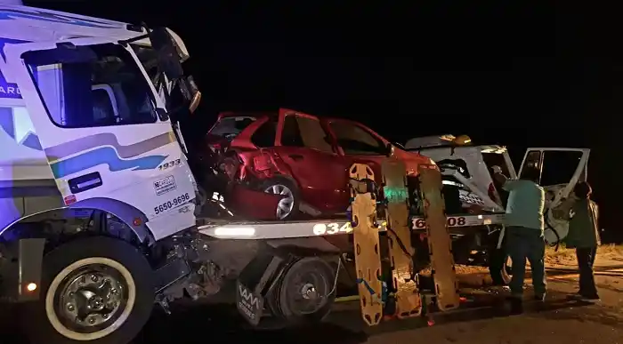 Parte Médico de los accidentados en el choque entre camiones