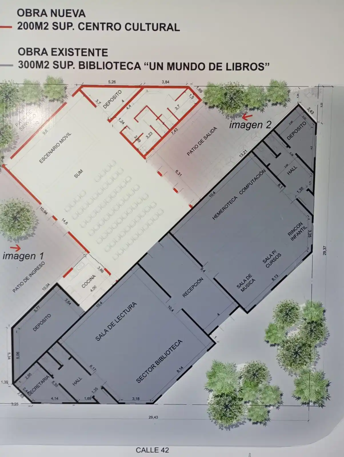 Campaña para la obra de la biblioteca de Reta