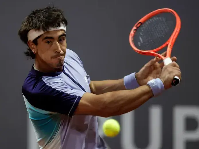 Francisco Comesaña, eliminado del Challenger de Buenos Aires; el marplatense no puede levantarse en un año con altibajos. Foto:  Prensa Challenger de Buenos Aires