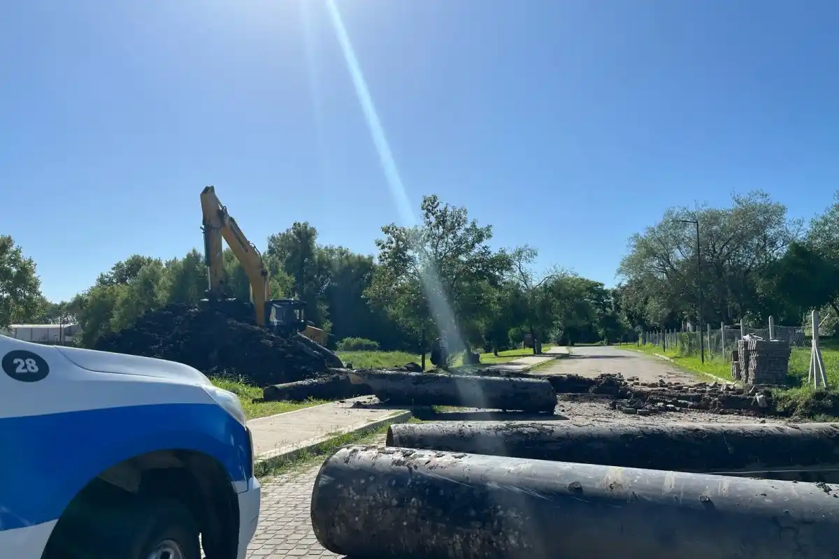 Cerraron el acceso al Paseo del ex Frigorífico por obras de desagües pluviales