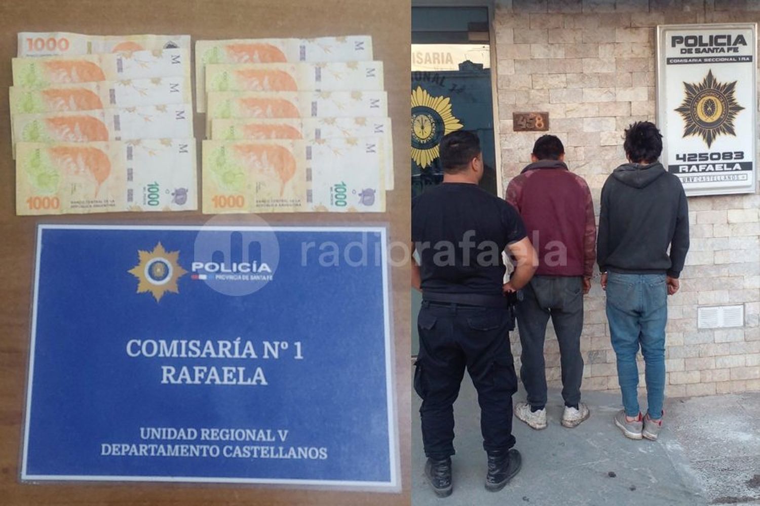 Gracias a una cámara, atraparon a dos ladrones y recuperaron dinero robado