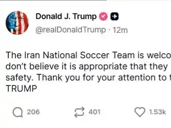 El posteo de Trump en Truth