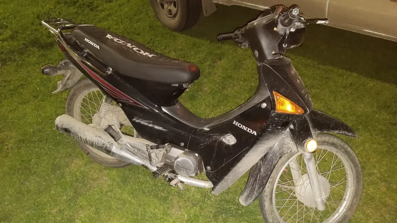 Una de las motos secuestradas