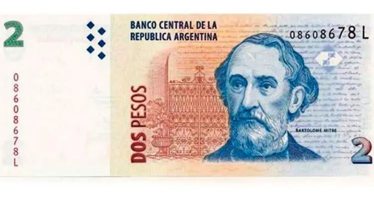 Dos dólares, dos pesos