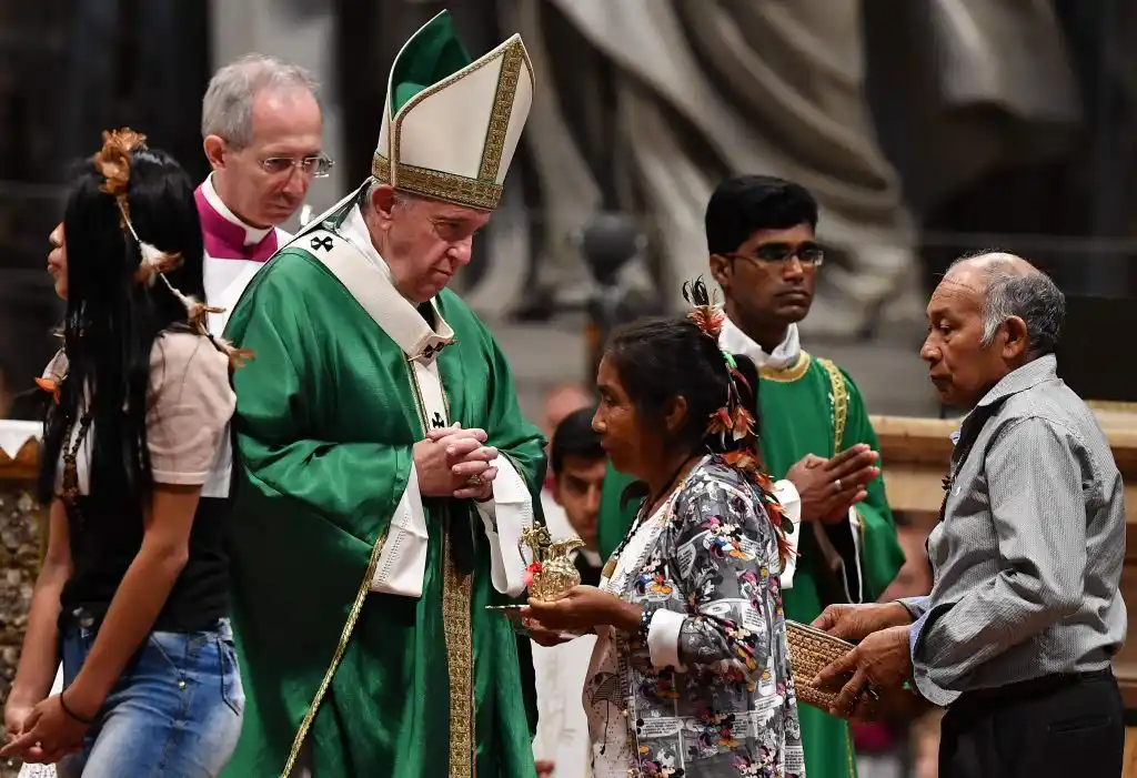 El Papa Francisco abrió ayer el sínodo del Amazona condenando los incendios