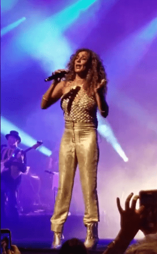 Rosario se entregó en su show. Foto CL