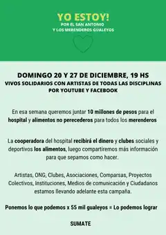 "Yo estoy por el San Antonio y los merenderos gualeyos"