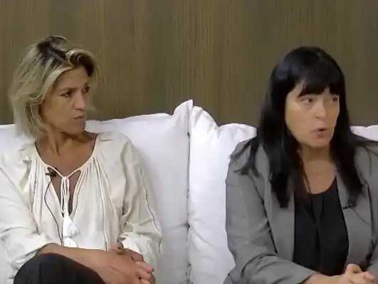Laura Bisogni y Zulma Ferreira, de la Dirección de Relaciones con la Comunidad.