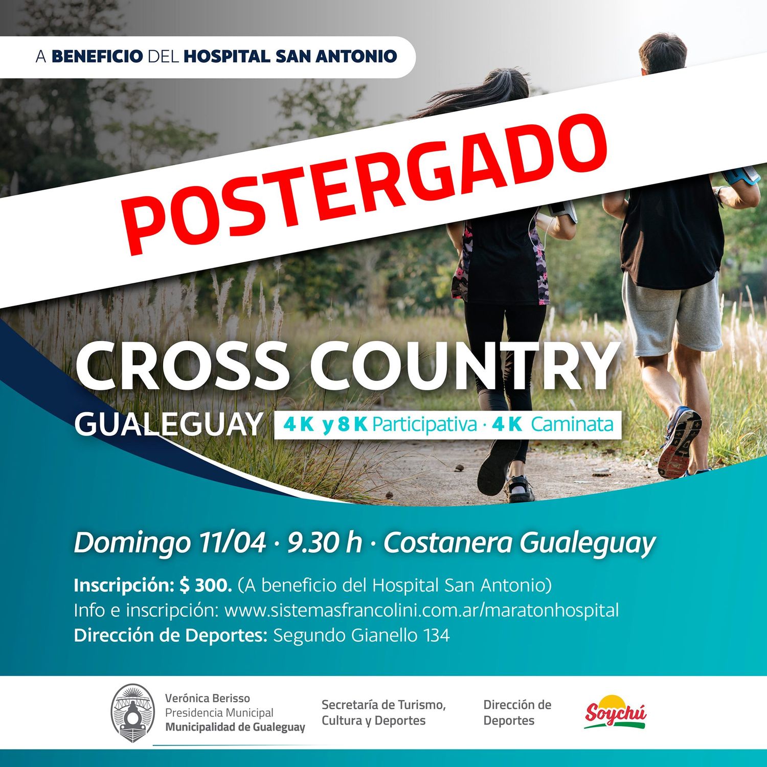 Se posterga la Carrera de "Cross Country"