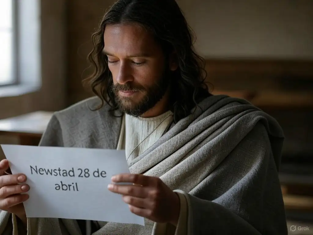 Santoral. Francisco, leyendo el Santoral del 28 de abril.