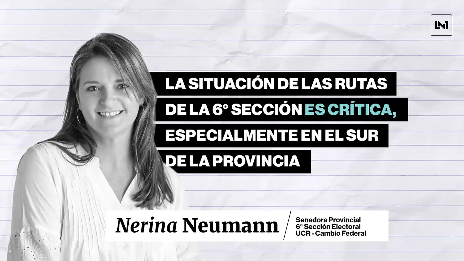 Nerina Daniela Neumann conversó con LANOTICIA1.COM.