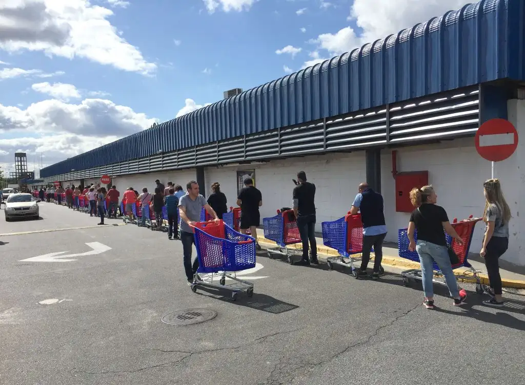 Las ventas en los supermercados aumentaron en marzo pasado