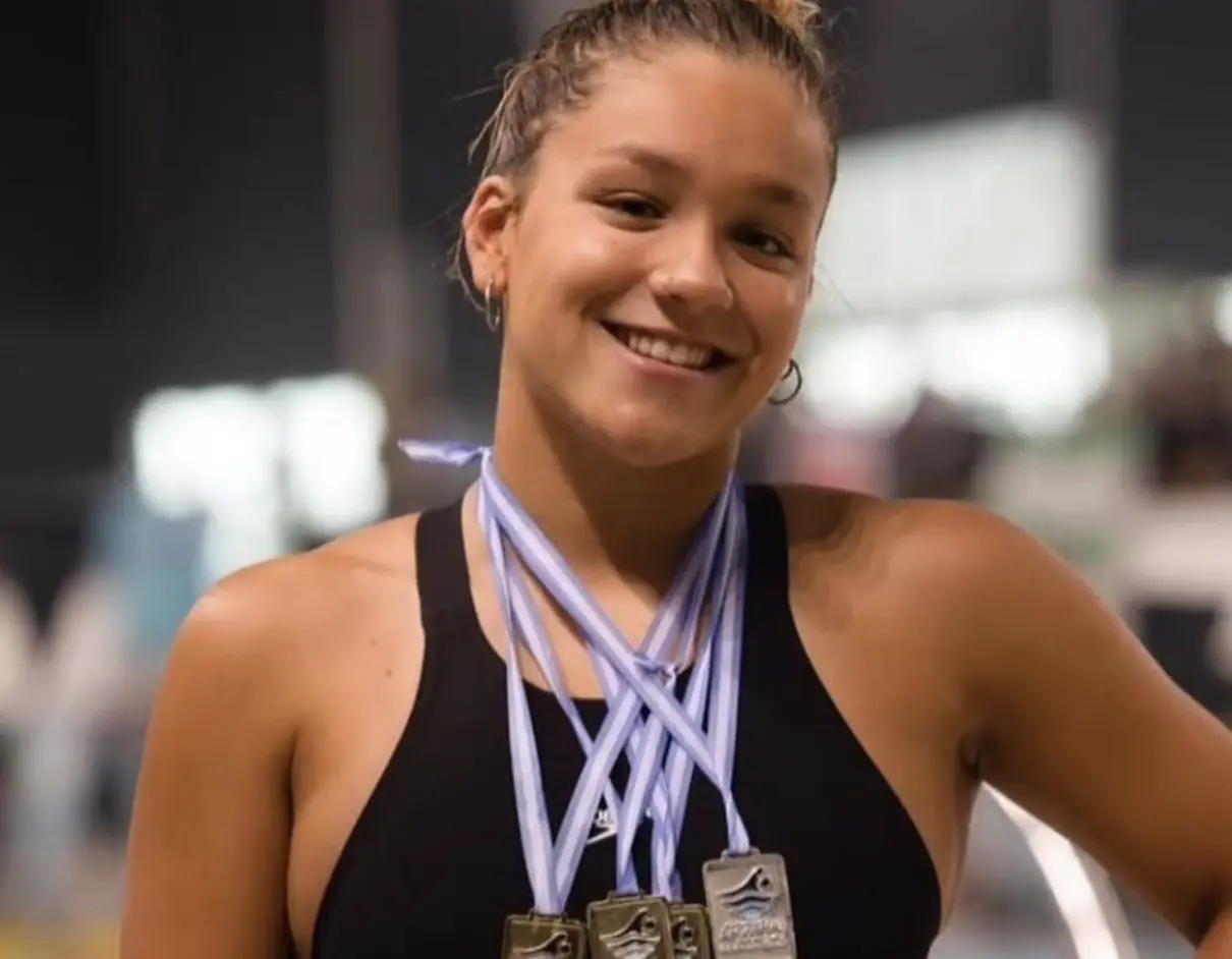 Natación: Candela Raviola ya está en Brasil esperando su debut el día jueves