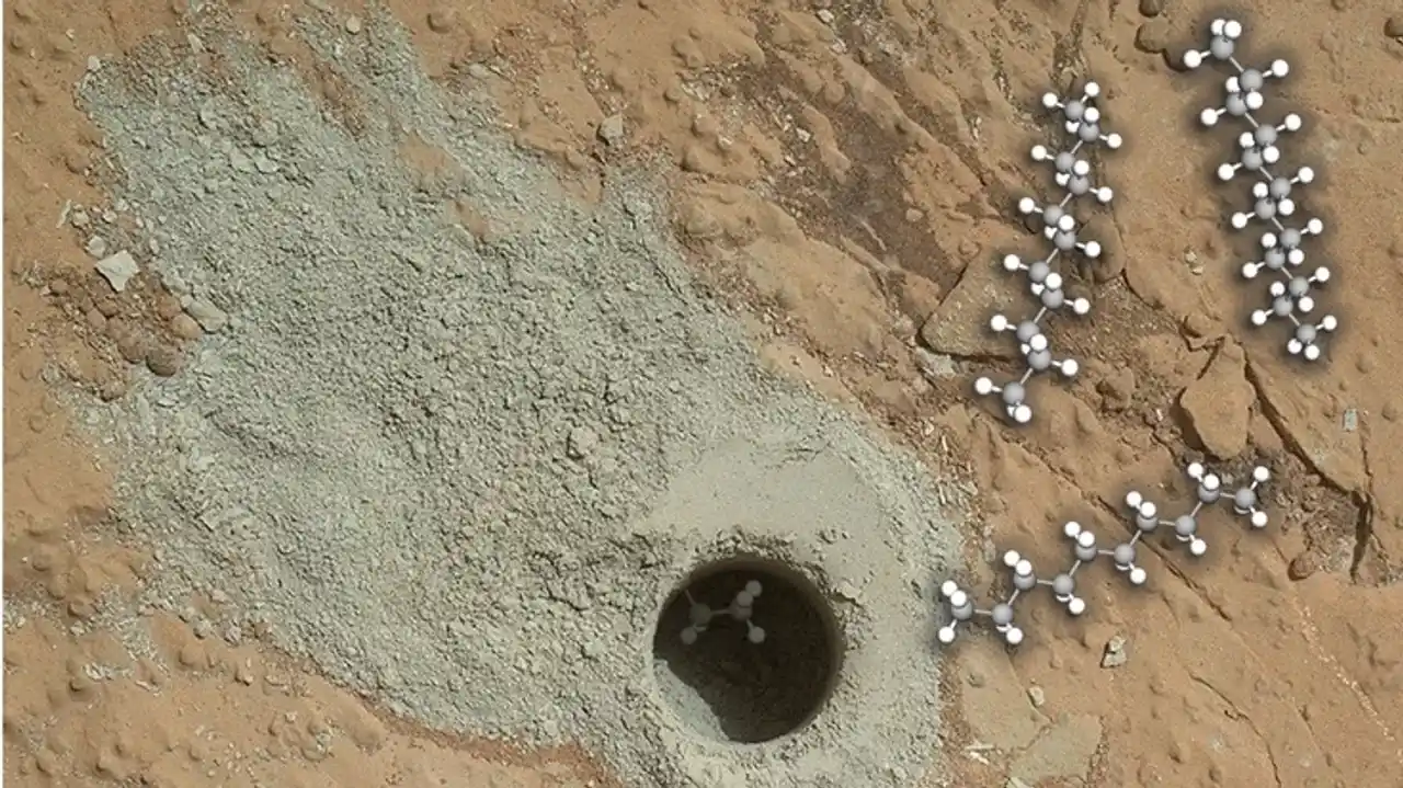 El robot “Curiosity” detectó las moléculas orgánicas más grandes halladas en Marte