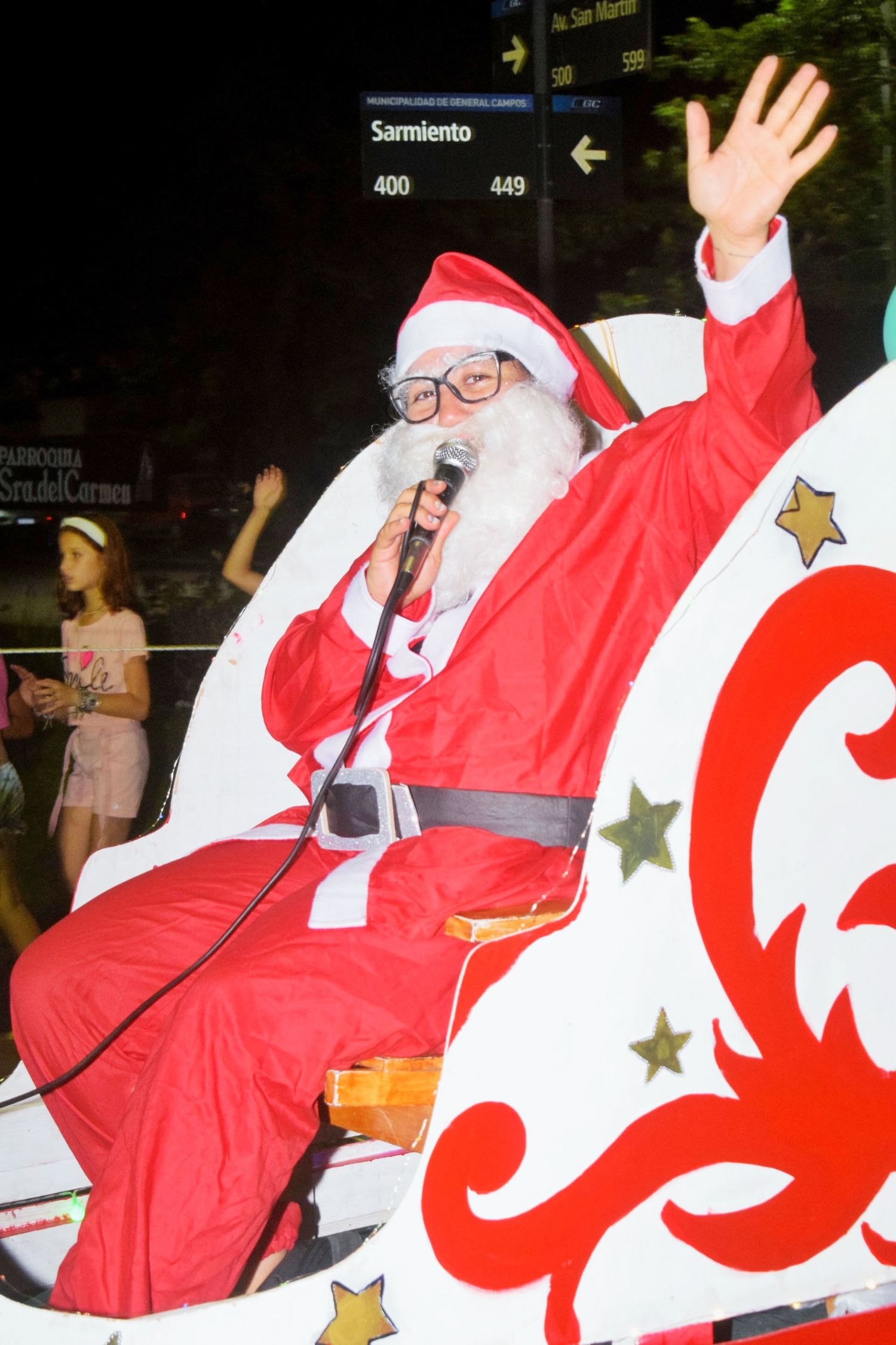 Papá Noel recorrió las calles