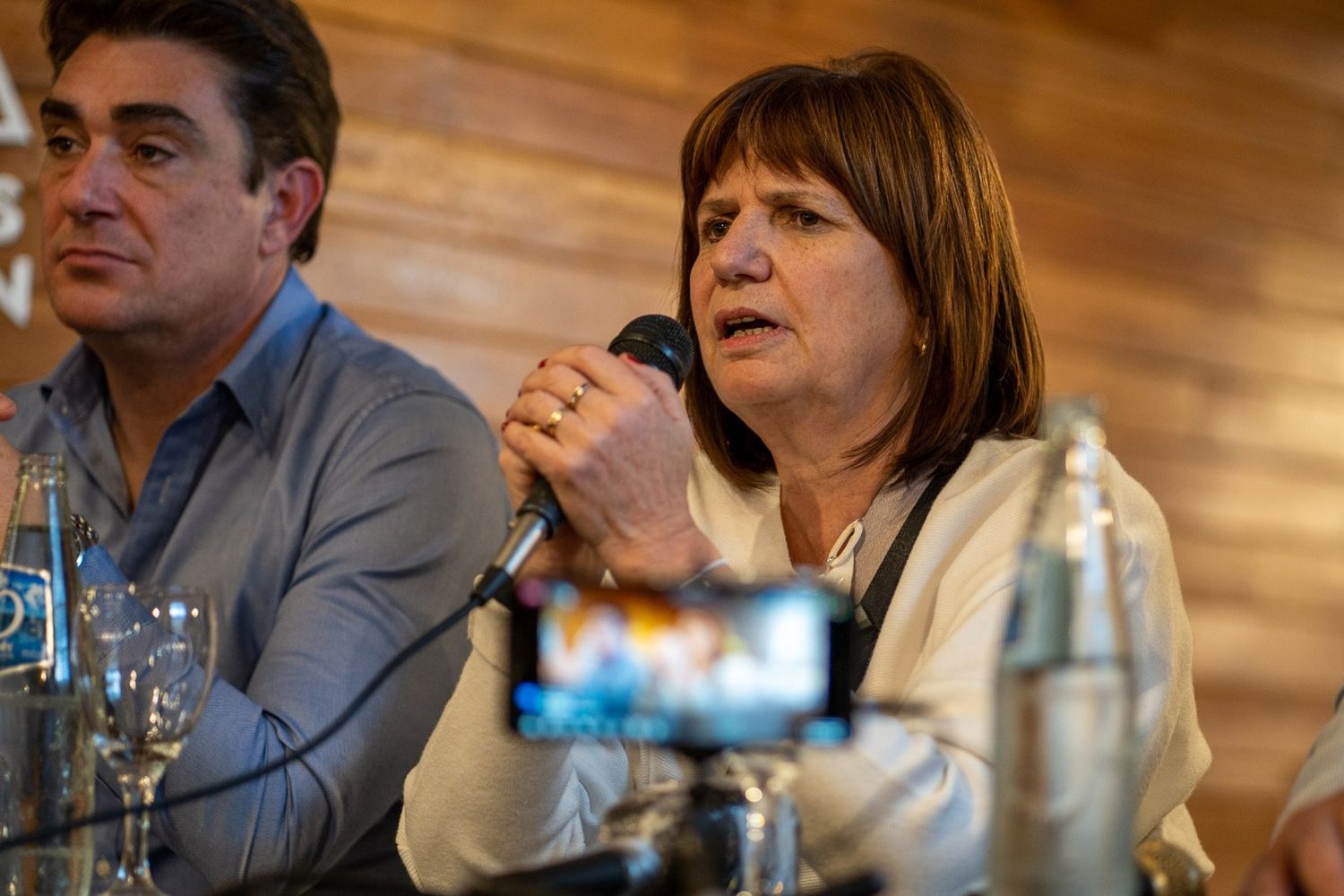 Al grito de "Patricia Presidenta", Bullrich recorrió la Segunda Sección y pidió a referentes de Espert "ir juntos" en 2023