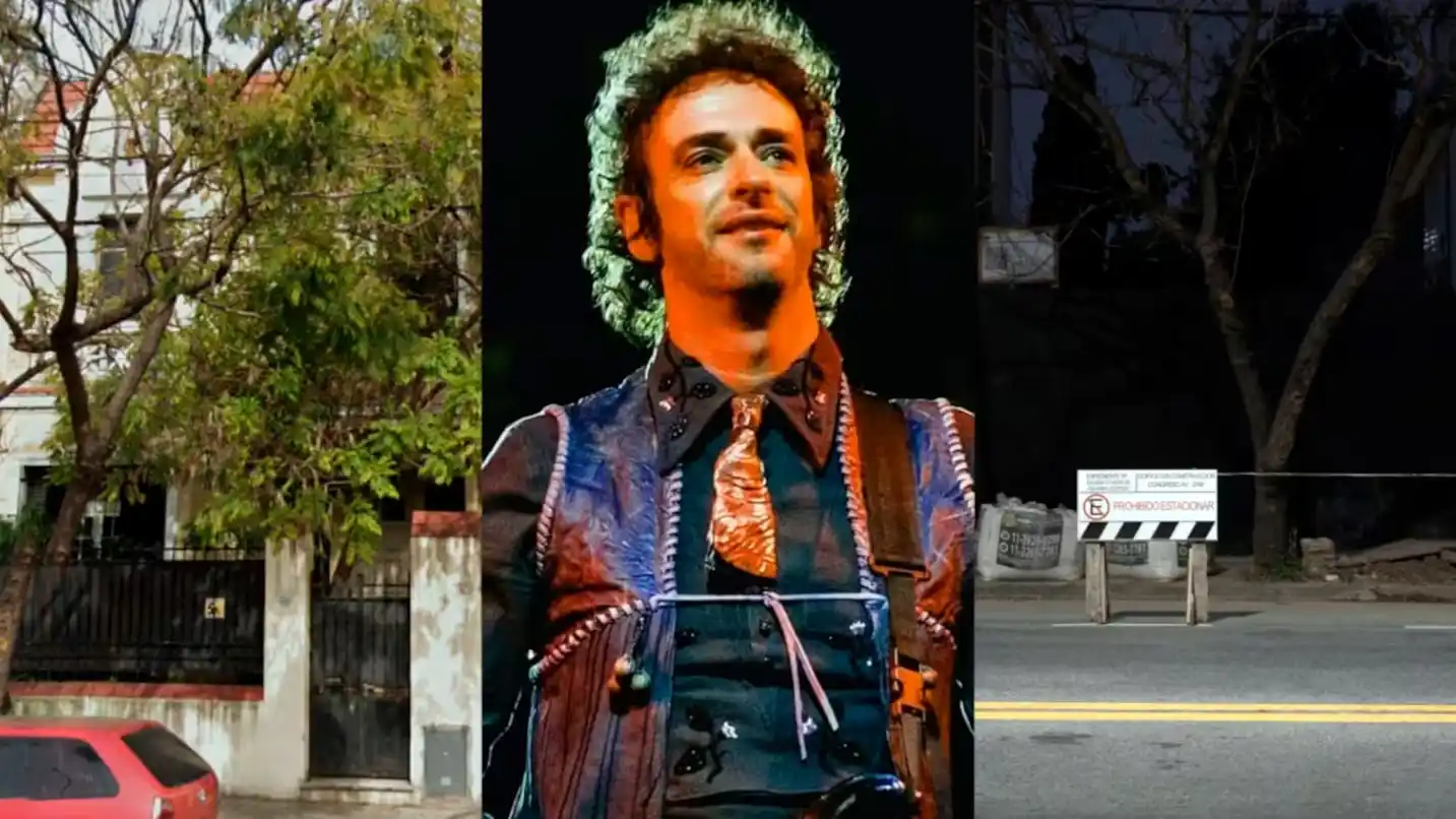 Demolieron una casa donde vivió Gustavo Cerati y encontraron restos óseos humanos enterrados (Foto: captura Google Street View-Instagram/cerati-Nicolás González/TN)
