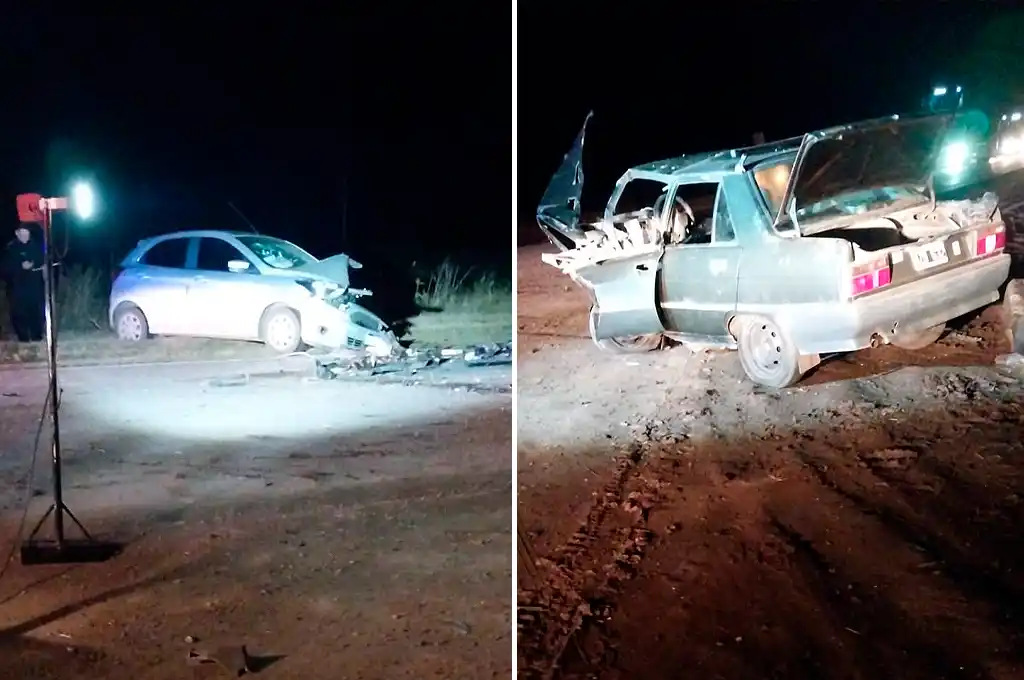 Fuerte choque en la Ruta Provincial 13: dos personas resultaron heridas y tuvieron que ser rescatadas por bomberos