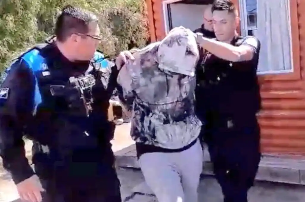 Nicolás Fausto Girotti en el momento de la detención.