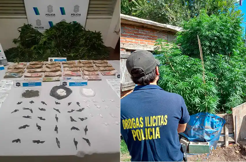 Allanamientos por droga en Las Américas: estaba a metros de dos escuelas y del Hogar El Campito