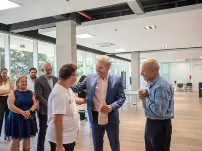 Frigerio respaldó en Casa de Gobierno la Fiesta Galarza en Navidad y su proyecto inclusivo