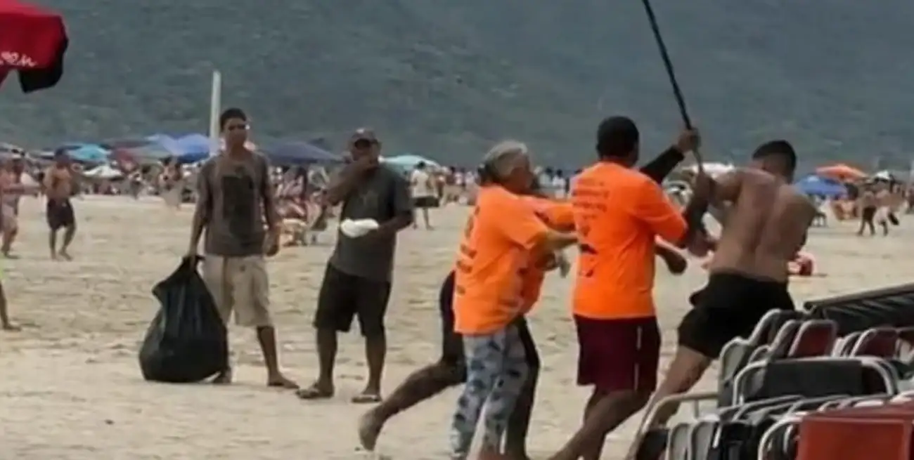 La brutal agresión a un argentino en la playa de Camboriú por un reclamo de precios.