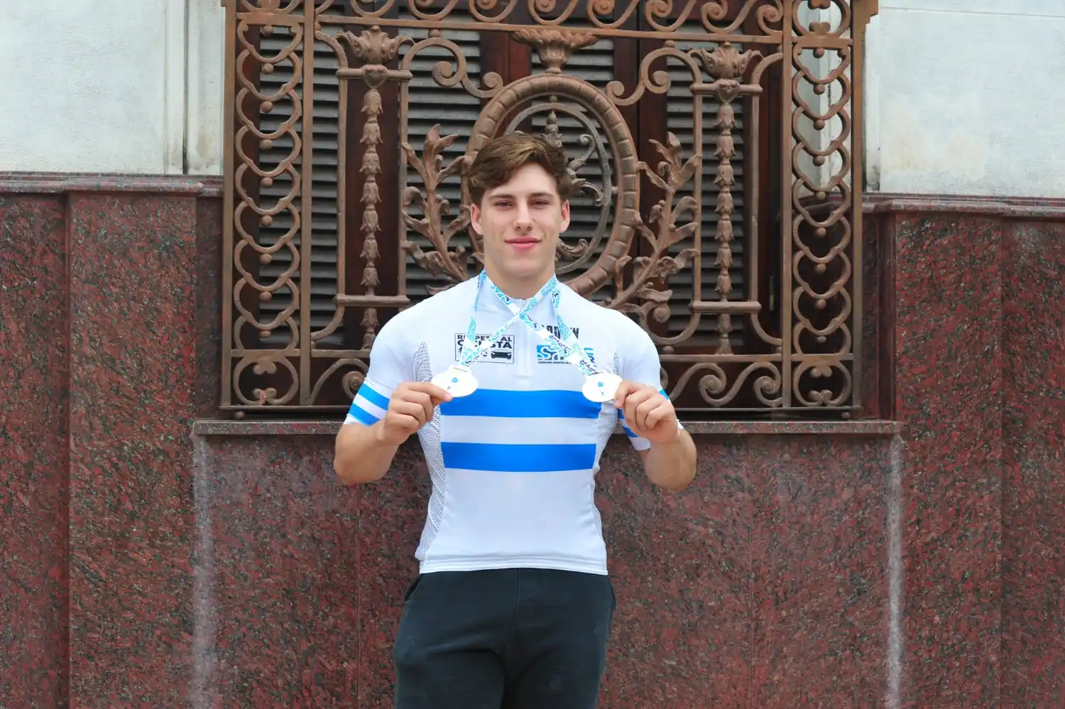 El juvenil ciclista, Iñaki Serrano