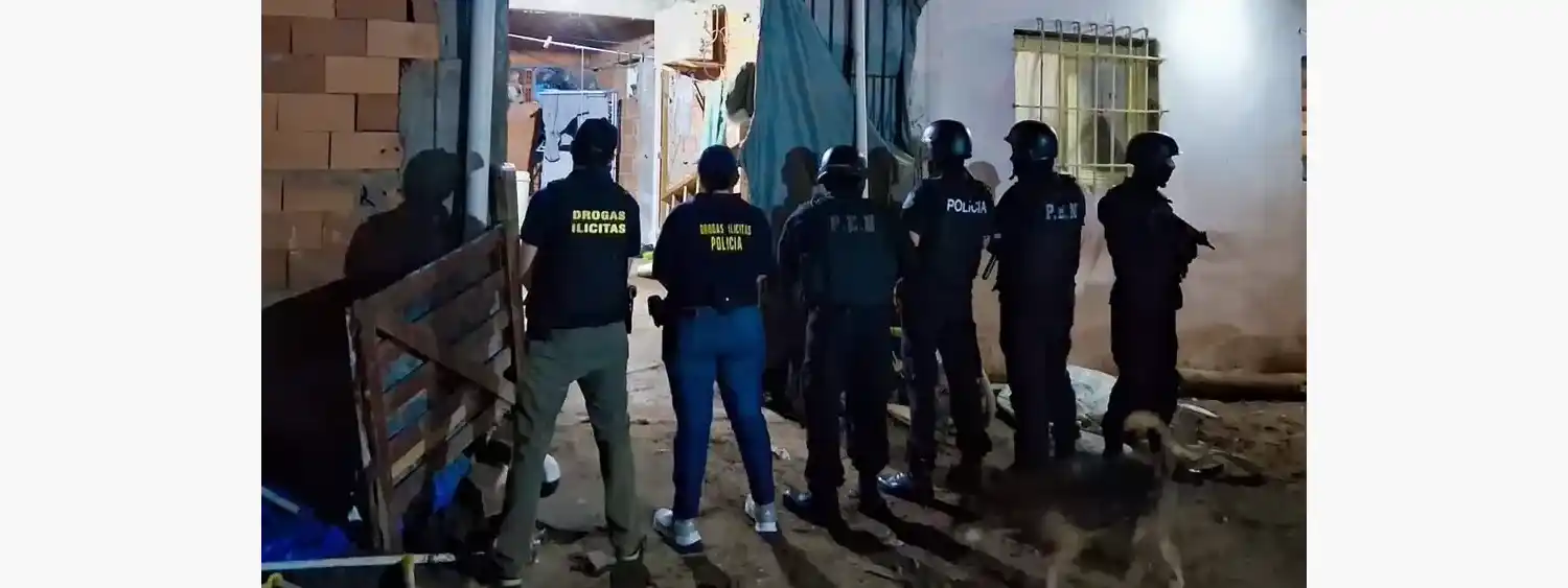 Imágenes del allanamiento