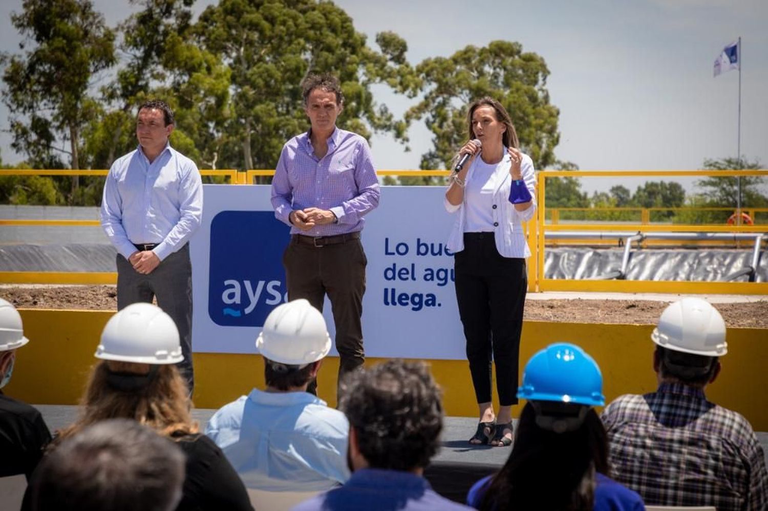 Florencio Varela: Malena Galmarini y Gabriel Katopodis inauguraron Planta Depuradora para más de 10 mil vecinos