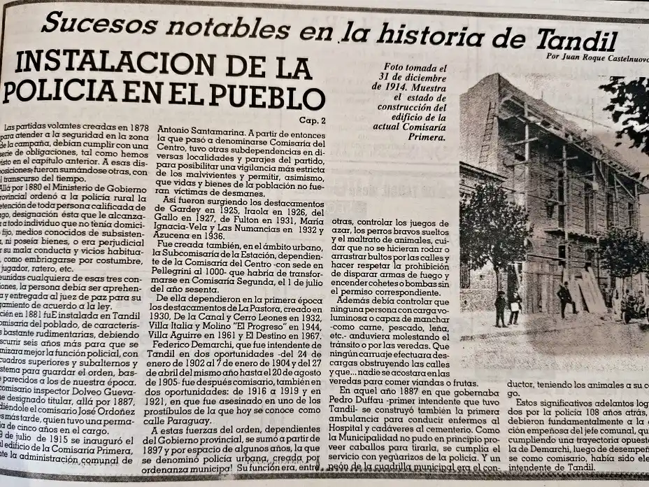 Instalación de la policía en el pueblo - Cap. 2.