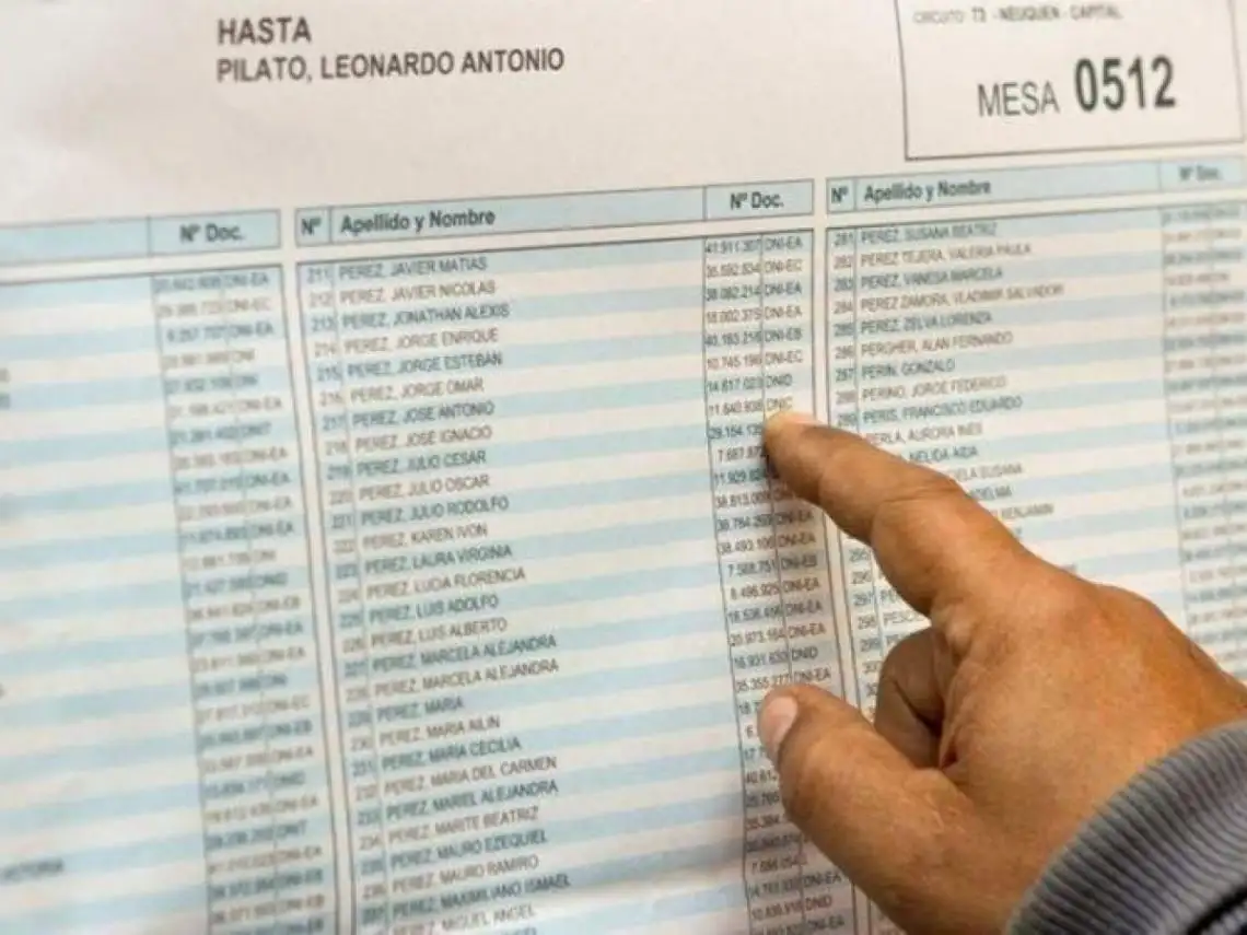 Los argentinos ya pueden consultar el padrón definitivo