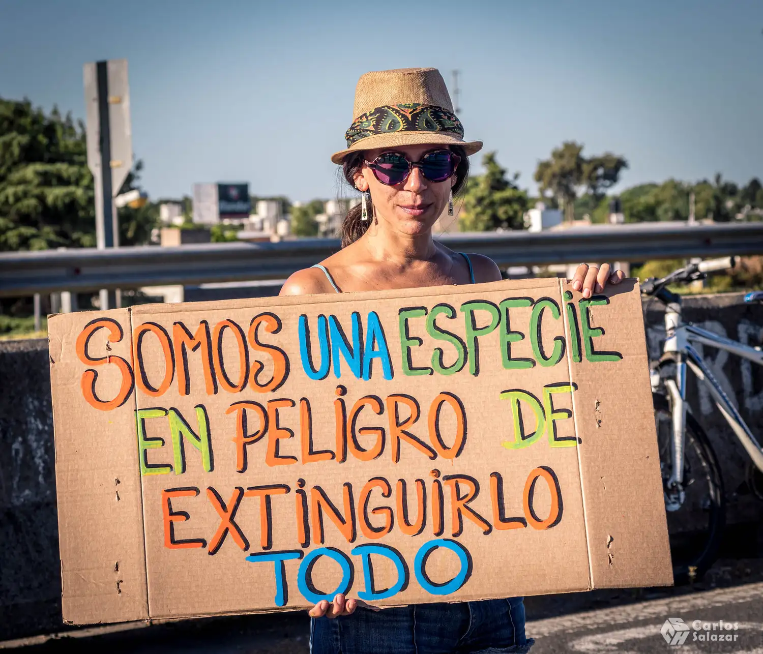 Ambientalistas cortaron el puente Rosario-Victoria en protesta por los incendios en humedales