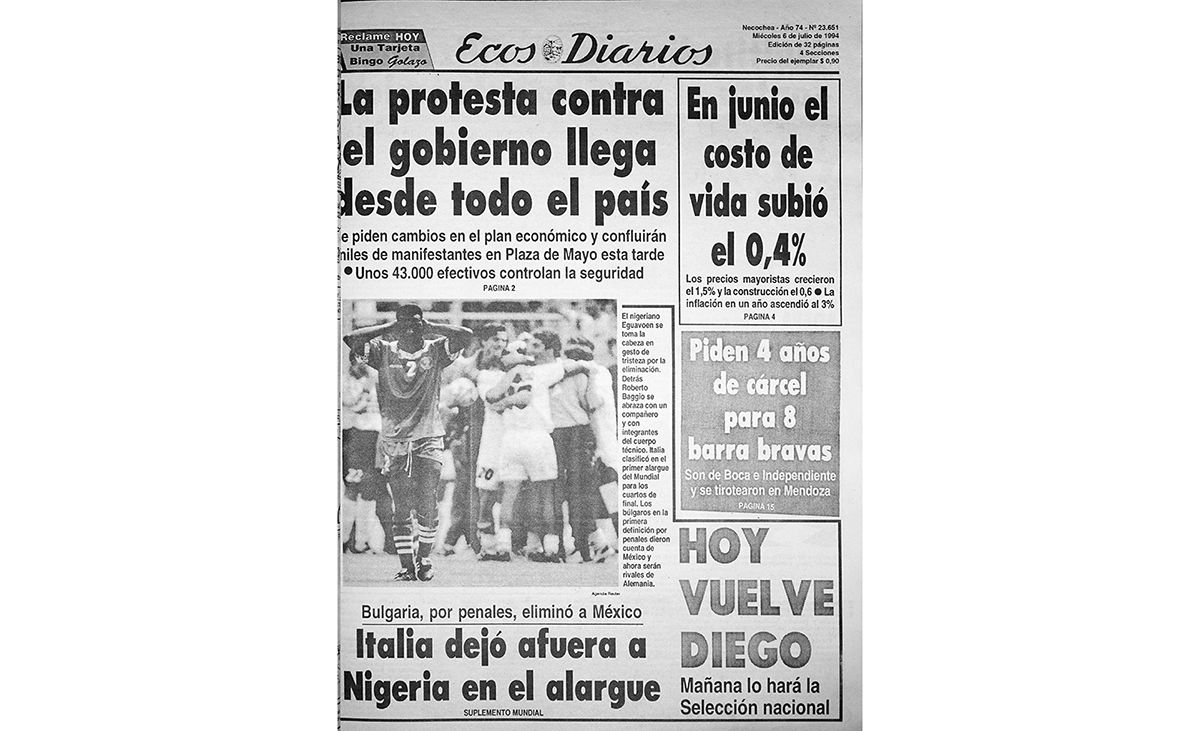 Miércoles 6 de julio 1994