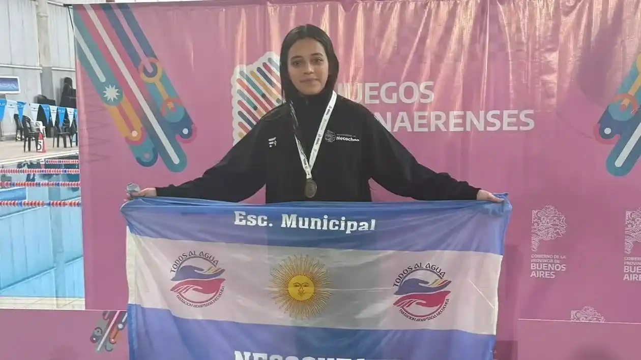 Ambika Peralta, ganadora del primer oro para la delegación de Necochea