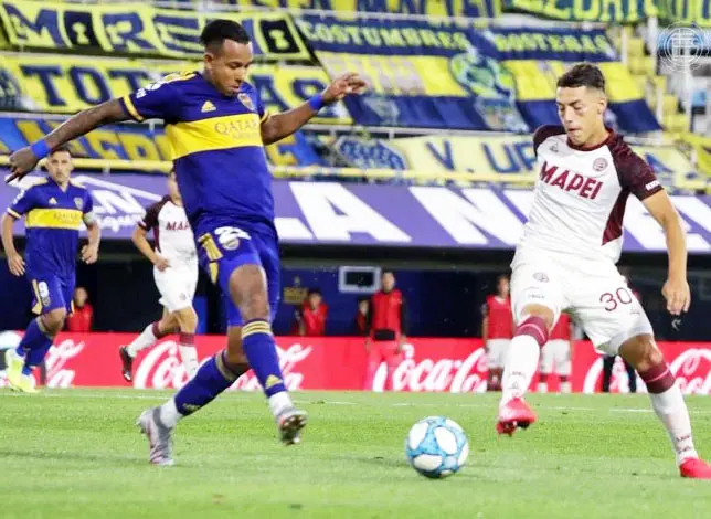 Boca no pudo festejar. Perdió con Lanús