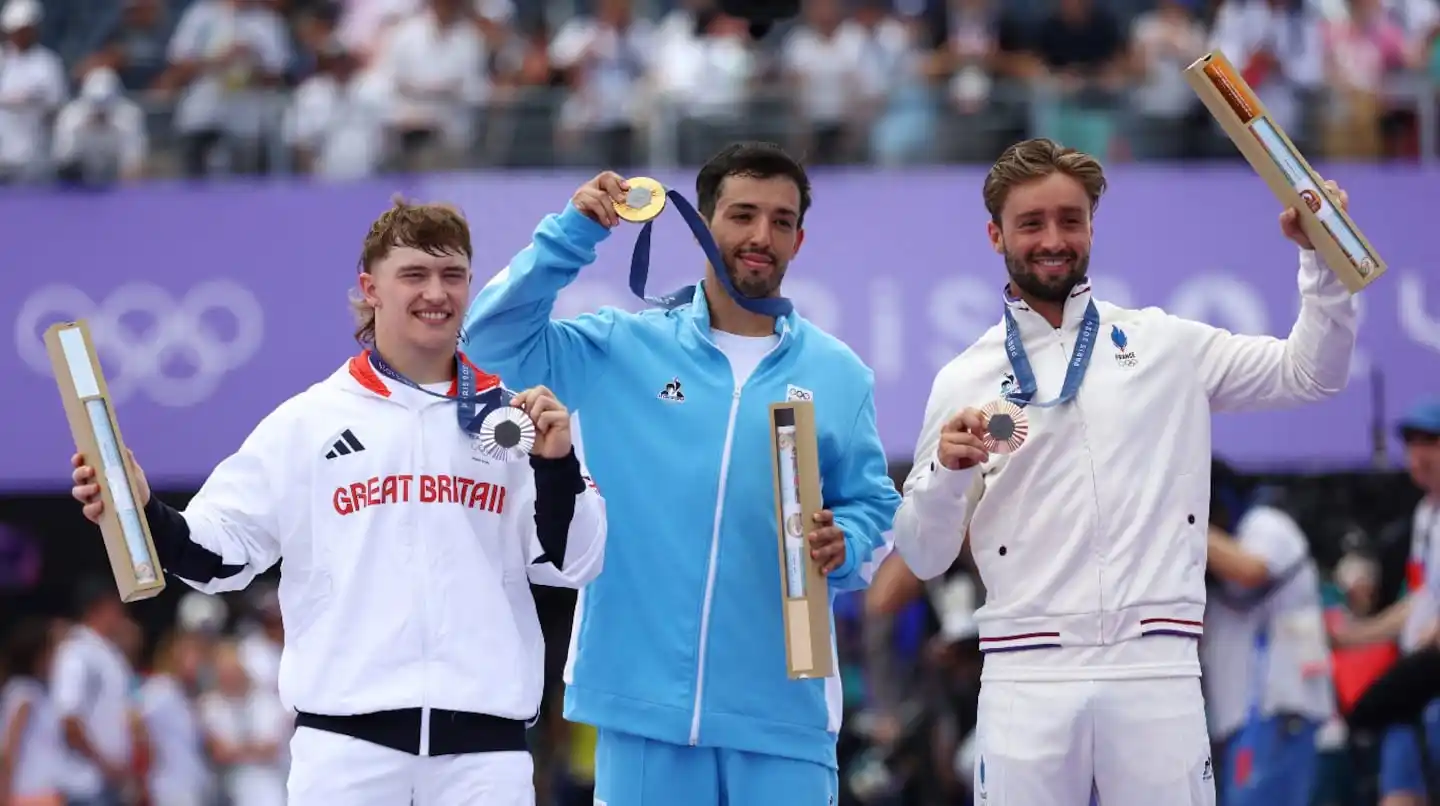 Argentina en París 2024: José Torres logró la primera medalla de oro tras consagrarse en el BMX freestyle