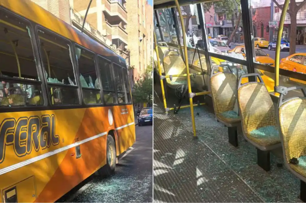 El agresor, un hombre de 40 años, presentaba cortes en las manos producto de los golpes contra el vidrio (Foto: Policía de Córdoba)