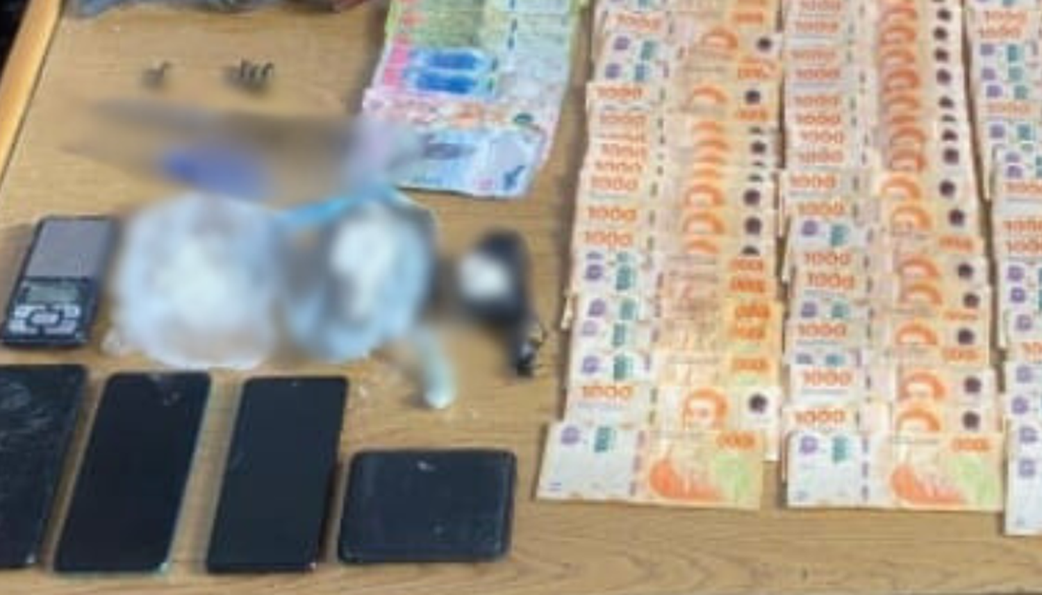 Los elementos secuestrados en la sala de Maternidad