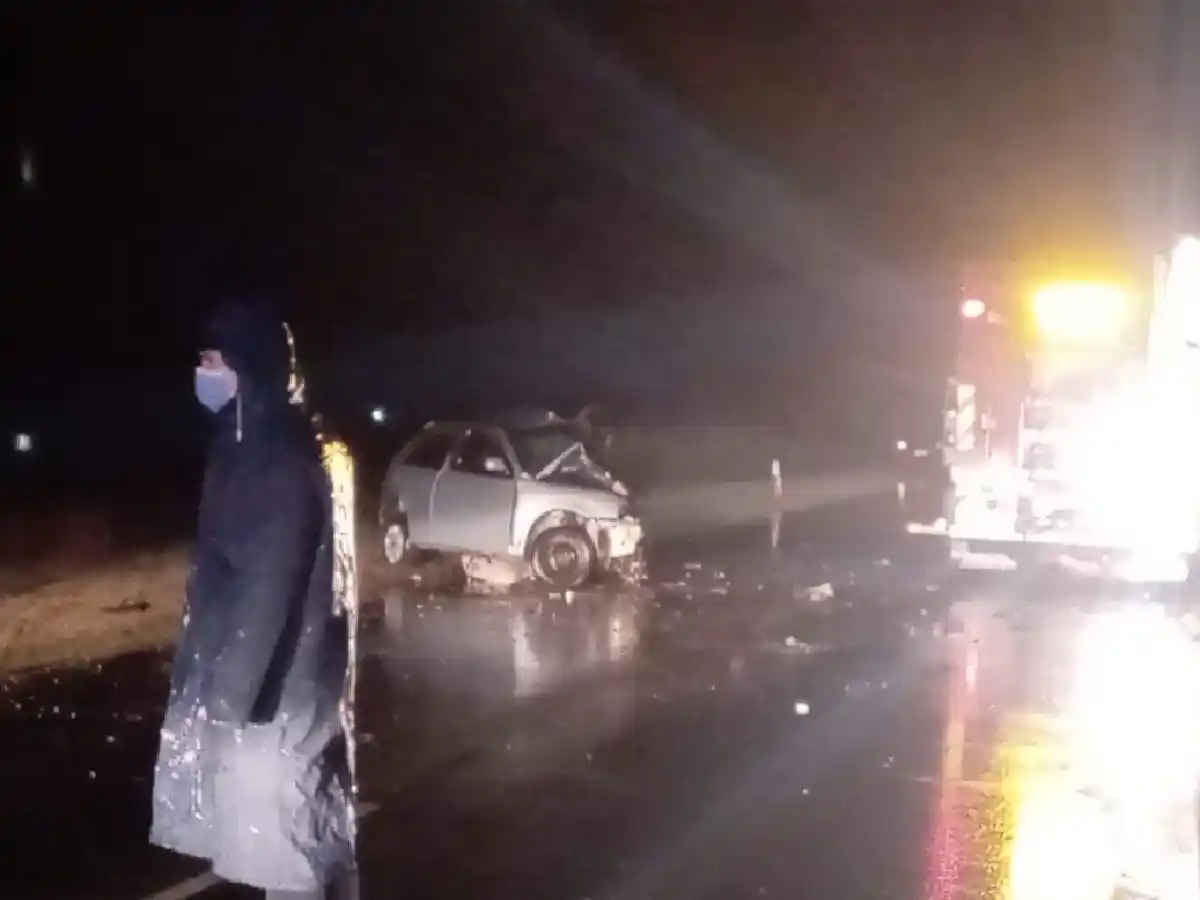 Dos personas murieron en un grave accidente sobre ruta 13.