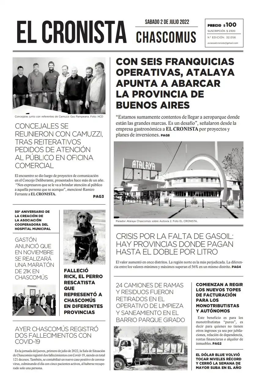 Tapa 2 de julio 2022