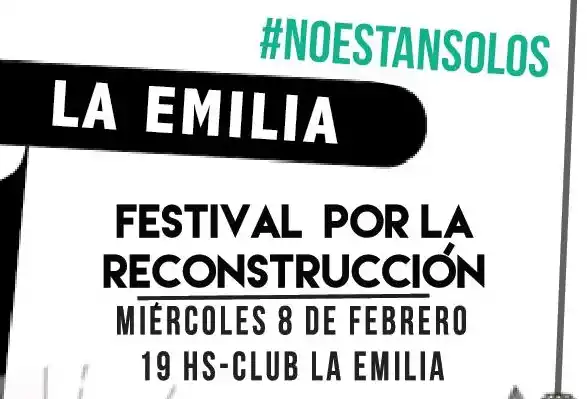 Inundaciones en La Emilia: Organizan festival a beneficio